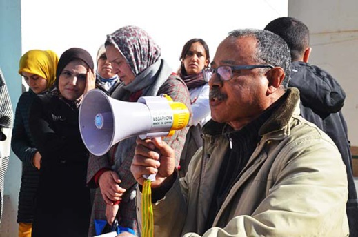 نقابيون يحتجون أمام مندوبية وزارة الصحة وهذه هي مطالبهم نقابيون يحتجون أمام مندوبية وزارة الصحة وهذه هي مطالبهم