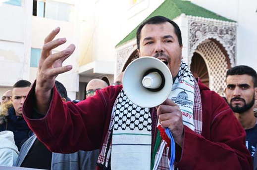 ساكنة الناظور تتضامن مع الفلسطينيين وترفض القرار  الجائر للرئيس الأمريكي 