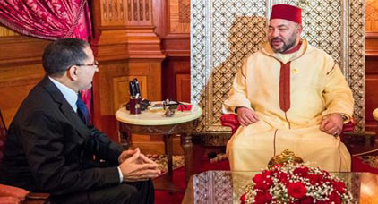 الملك يهنئ سعد الدين العثماني بمناسبة انتخابه امينا عاما لحزب المصباح ويشيد بسلفه عبد الإله بنكيران الملك يهنئ سعد الدين العثماني بمناسبة انتخابه امينا عاما لحزب المصباح ويشيد بسلفه عبد الإله بنكيران
