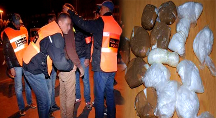 أمن الناظور يعتقل شابين من ذوي السوابق متلبسين بحيازة وترويج الكوكايين بطريق جماعة بوعرك أمن الناظور يعتقل شابين من ذوي السوابق متلبسين بحيازة وترويج الكوكايين بطريق جماعة بوعرك