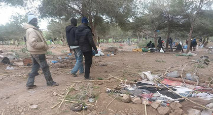 سلطات الناظور تقوم بحملة جديدة على مهاجري جنوب الصحراء وتطاردهم وسط الغابة سلطات الناظور تقوم بحملة جديدة على مهاجري جنوب الصحراء وتطاردهم وسط الغابة