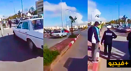 شاهدوا.. سائق طاكسي كبيرة يخرق قانون السير ويتحدى رجال الشرطة الذين وقفوا مذهولين شاهدوا.. سائق طاكسي كبيرة يخرق قانون السير ويتحدى رجال الشرطة الذين وقفوا مذهولين