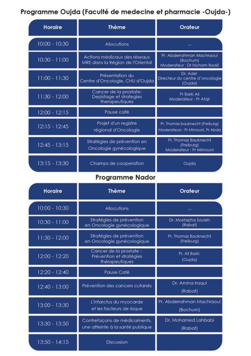 جمعية أمانة تنظم جولتها الطبية حول السرطان بالجهة الشرقية تحت إشراف أطباء ألمان جمعية أمانة تنظم جولتها الطبية حول السرطان بالجهة الشرقية تحت إشراف أطباء ألمان