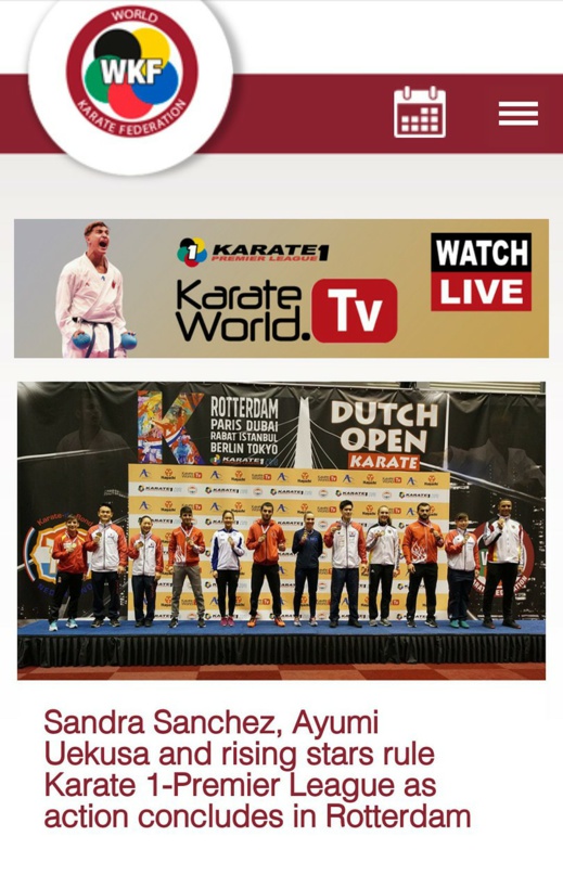 ناظوريون وصلوا إلى العالمية.. الإتحاد الدولي للكاراطيه يختار صورة "أشرف أشن" في واجهة موقعه الرسمي ناظوريون وصلوا إلى العالمية.. الإتحاد الدولي للكاراطيه يختار صورة "أشرف أشن" في واجهة موقعه الرسمي