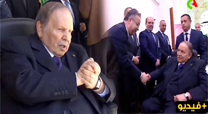 شاهدوا الفيديو.. بوتفليقة يظهر في صور "مؤلمة" بعد غياب طويل ليدشن مسجدا شاهدوا الفيديو.. بوتفليقة يظهر في صور "مؤلمة" بعد غياب طويل ليدشن مسجدا