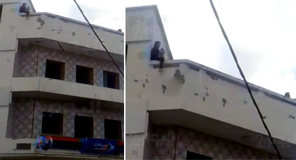 خطير.. أم لطفلين تهدد بإلقاء نفسها من علو شاهق من فوق منزل وسط أزغنغان خطير.. أم لطفلين تهدد بإلقاء نفسها من علو شاهق من فوق منزل وسط أزغنغان