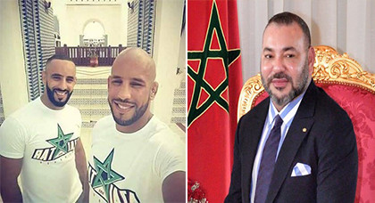 الملك محمد السادس يستقبل بطلي العالم في القتال الحر الريفيين أبو زعيتر الملك محمد السادس يستقبل بطلي العالم في القتال الحر الريفيين أبو زعيتر