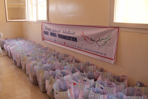 أجنحة السلام تدخل الفرحة على 130 أسرة من خلال توزيع قفف الخير في إطار حملة عشرة دراهم. أجنحة السلام تدخل الفرحة على 130 أسرة من خلال توزيع قفف الخير في إطار حملة عشرة دراهم.