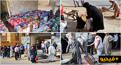 جمعية تقوم بتوزيع أزيد من 120 قفة على المعوزين بدوار لعسارة بالناظور جمعية تقوم بتوزيع أزيد من 120 قفة على المعوزين بدوار لعسارة بالناظور
