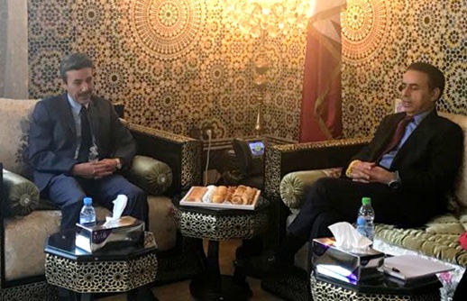 السفير القطري يستقبل برلماني الدريوش الطيب البقالي بمقر السفارة بالرباط وهذا ما دار بينهما