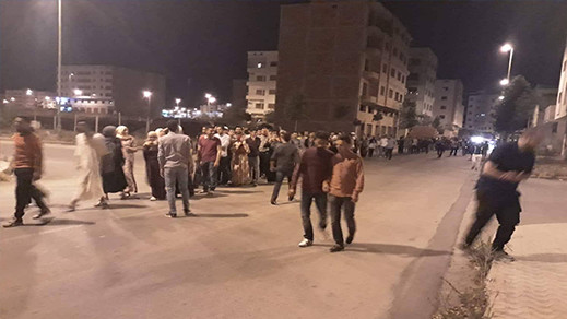 احتجاجات ليلية في سلوان تنديدا بالاحكام القضائية في حق معتقلي حراك الريف