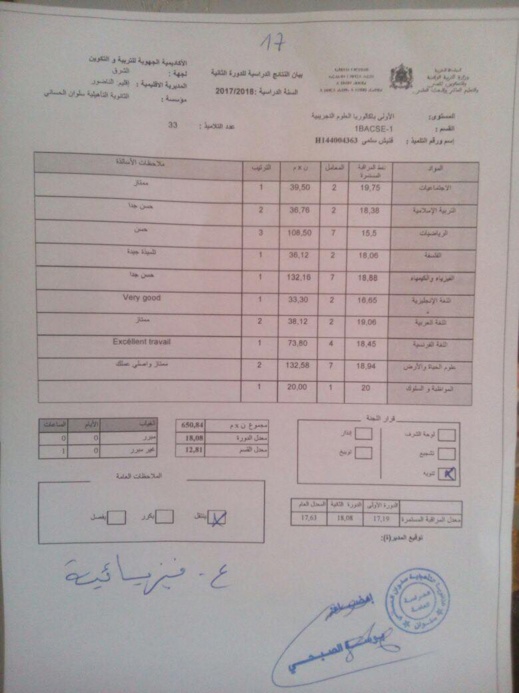ولي أمر تلميذة بثانوية الحساني بسلوان يشكو التمييز الذي يطال اخته من أستاذها ولي أمر تلميذة بثانوية الحساني بسلوان يشكو التمييز الذي يطال اخته من أستاذها