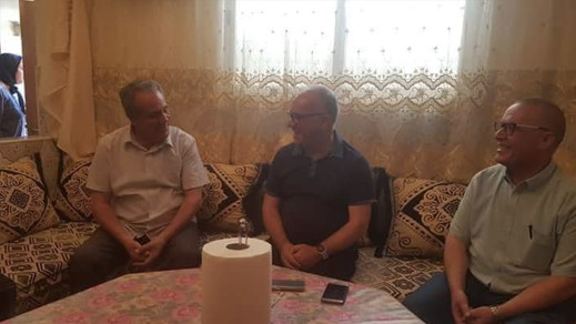 القيادي في حزب الإستقلال مضيان في بيت ناصر الزفزافي القيادي في حزب الإستقلال مضيان في بيت ناصر الزفزافي