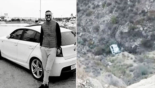 هنا سقطت سيارة اللاعب لحسن أخميس في حادثة قرب الناظور هنا سقطت سيارة اللاعب لحسن أخميس في حادثة قرب الناظور