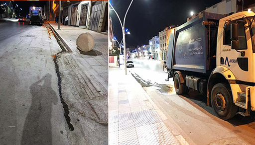 غضب مواطنين من "عصير" شاحنة أفيردا يؤخر لم النفايات بجعدار