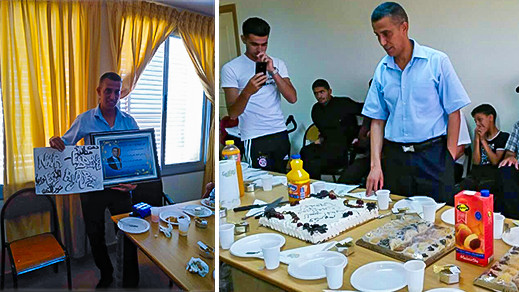 أطر وأساتذة ثانوية أولاد أمغار يودعون مديرهم في حفل بهيج