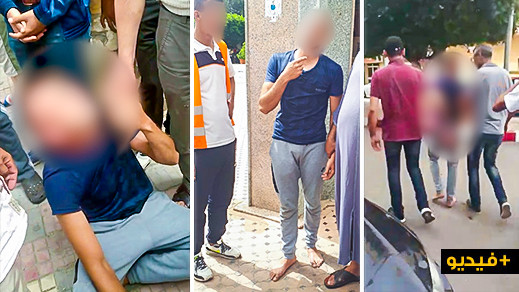 شاهدوا.. مواطنون يعتقلون لصاً متلبساً بسرقة فتاة قرب مقر ناظورسيتي وسط الناظور شاهدوا.. مواطنون يعتقلون لصاً متلبساً بسرقة فتاة قرب مقر ناظورسيتي وسط الناظور