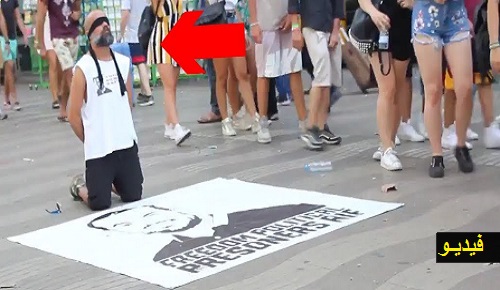 بالفيديو.. ناشط مهجري يتضامن مع الزفزافي وسط الديار الأوروبية بطريقة مبتكرة ملفتة للأنظار