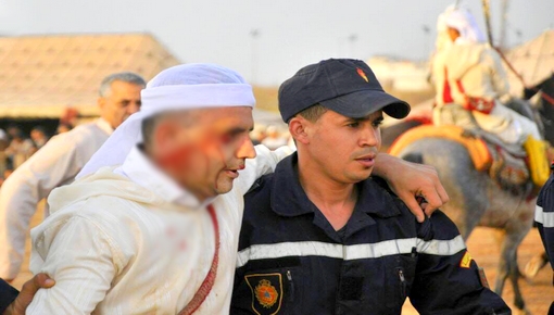 سقوط 4 فرسان في انفجار لـ "البارود" بموسم سيدي موسى ضواحي مدينة وجدة سقوط 4 فرسان في انفجار لـ "البارود" بموسم سيدي موسى ضواحي مدينة وجدة