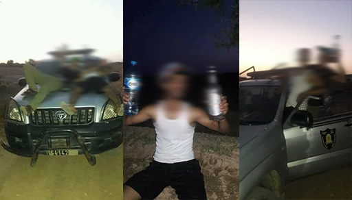 صور تهز الفيسبوك.. شبان يضعون قبعات الدرك الملكي ويركبون سيارة الدرك ويعاقرون الخمر صور تهز الفيسبوك.. شبان يضعون قبعات الدرك الملكي ويركبون سيارة الدرك ويعاقرون الخمر