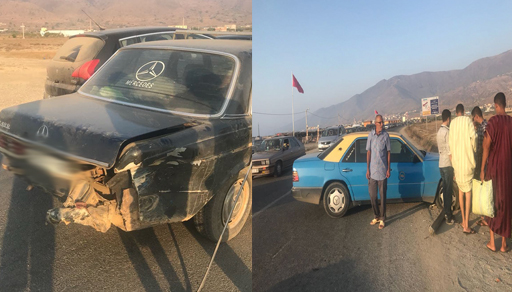 رغم بساطتها.. حادثة سير تغلق الطريق الساحلية بين الناظور والحسيمة لساعات رغم بساطتها.. حادثة سير تغلق الطريق الساحلية بين الناظور والحسيمة لساعات