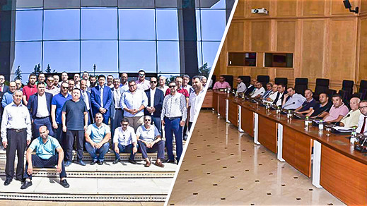 بعيوي يترأس لقاء مهما لمناقشة سبل تقوية الخط التجاري الجديد الذي يربط ميناء بني انصار مع باقي موانئ العالم بعيوي يترأس لقاء مهما لمناقشة سبل تقوية الخط التجاري الجديد الذي يربط ميناء بني انصار مع باقي موانئ العالم