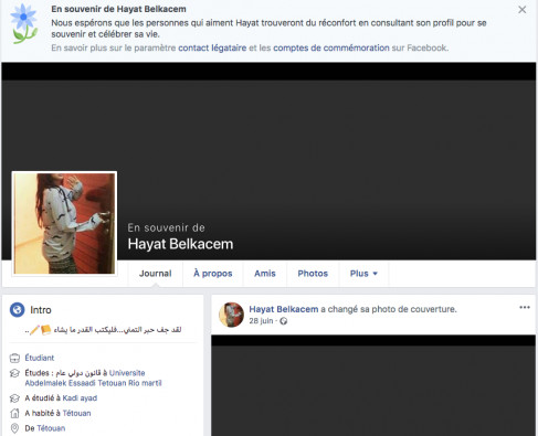 إدارة الفايسبوك تُكرّم "حياة" بطريقة خاصة وتضع على حسابها الشخصي هذه الرسالة المؤثرة إدارة الفايسبوك تُكرّم "حياة" بطريقة خاصة وتضع على حسابها الشخصي هذه الرسالة المؤثرة