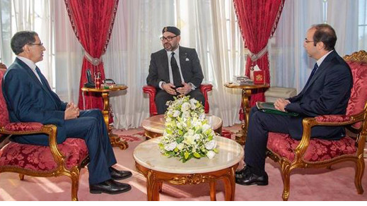 الملك يحث خلال إستقباله لرئيس الحكومة ووزير الصحة على مواصلة إصلاح إختلالات قطاع الصحة الملك يحث خلال إستقباله لرئيس الحكومة ووزير الصحة على مواصلة إصلاح إختلالات قطاع الصحة