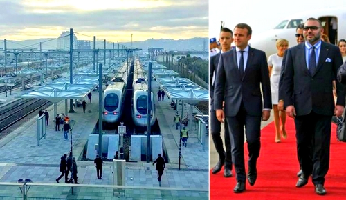الملك محمد السادس والرئيس الفرنسي يعطيان انطلاقة أول رحلة لقطار "البراق" الفائق السرعة