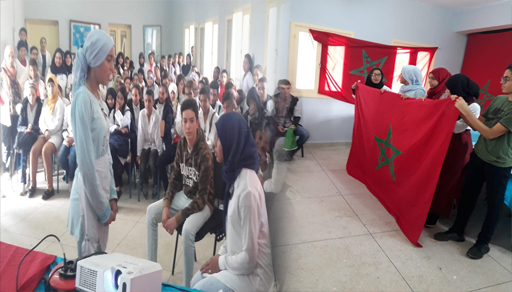 ثانوية الخوارزمي بالناظور تحتفل بعيد الاستقلال ثانوية الخوارزمي بالناظور تحتفل بعيد الاستقلال