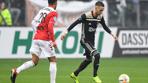 بالفيديو.. حكيم زياش ينتفض بتمريرة حاسمة أمام أوتريخت ويتوج رجلا للمباراة بالفيديو.. حكيم زياش ينتفض بتمريرة حاسمة أمام أوتريخت ويتوج رجلا للمباراة