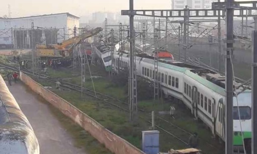 مكتب السكك الحديدية يكشف تفاصيل حادث خروج قطار عن سكته مكتب السكك الحديدية يكشف تفاصيل حادث خروج قطار عن سكته