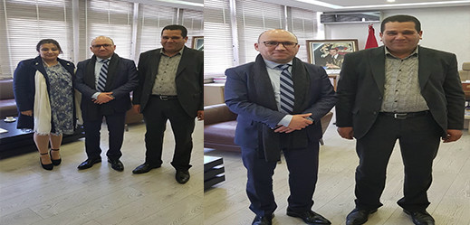 رئيس جماعة أولاد ستوت والبرلمانية مراس يتباحثان مشاكل الوضعية العقارية لسهل صبرا مع مسؤول في وزارة الفلاحة رئيس جماعة أولاد ستوت والبرلمانية مراس يتباحثان مشاكل الوضعية العقارية لسهل صبرا مع مسؤول في وزارة الفلاحة