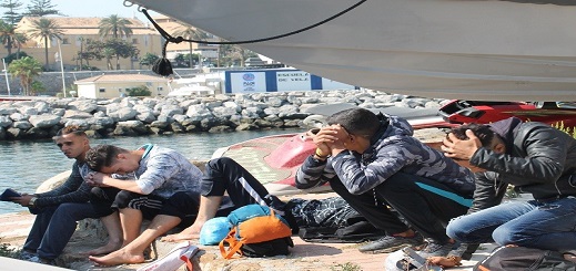 معظمهم مغاربة.. 216 مهاجرا غير شرعي يصلون الثغر المحتل منذ بداية السنة الجارية