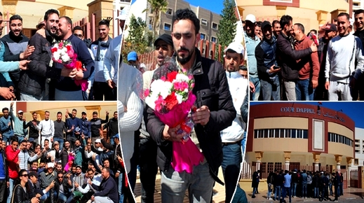 استئنافية الناظور تطلق سراح الطالب سفيان أحدادا وسط استقباله من طرف نشطاء وطلبة وأفراد من عائلته