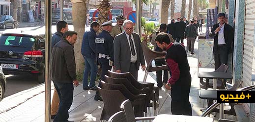 باشا العروي يقود حملة واسعة لتحرير الملك العمومي بالمدينة باشا العروي يقود حملة واسعة لتحرير الملك العمومي بالمدينة
