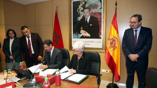 توقيع مذكرة للتعاون في المجال القضائي ببن المغرب واسبانيا توقيع مذكرة للتعاون في المجال القضائي ببن المغرب واسبانيا