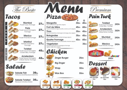 إعلان.. افتتاح سناك "تويستد-تاكوس" للوجبات الخفيفة والسريعة بشارع الحسن الثاني وسط الناظور إعلان.. افتتاح سناك "تويستد-تاكوس" للوجبات الخفيفة والسريعة بشارع الحسن الثاني وسط الناظور