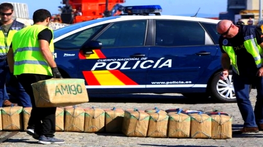 الشرطة الإسبانية تحجز أزيد من 3 أطنان من الحشيش المغربي وتعتقل 5 أشخاص