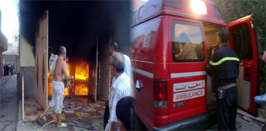 اندلاع حريق مهول بمنزل وسط مدينة زايو يثير الرعب والهلع في صفوف الساكنة اندلاع حريق مهول بمنزل وسط مدينة زايو يثير الرعب والهلع في صفوف الساكنة