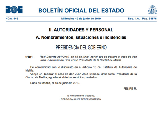 وثائق.. ملك اسبانيا ينهي الجدال حول الحاكم الشرعي لمدينة مليلية المحتلة وثائق.. ملك اسبانيا ينهي الجدال حول الحاكم الشرعي لمدينة مليلية المحتلة