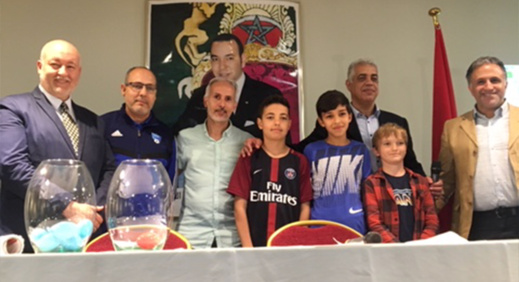 القنصلية العامة للمملكة المغربية ببروكسيل تنظم دوريا في كرة القدم 