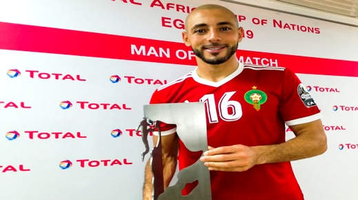 الكاف تختار "المحارب" الريفي نوردين أمرابط بطلاً لمقابلة المنتخب الوطني ضد الكوت ديفوار الكاف تختار "المحارب" الريفي نوردين أمرابط بطلاً لمقابلة المنتخب الوطني ضد الكوت ديفوار