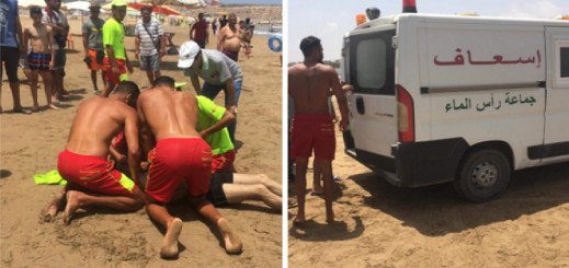 شاب يلفظ أنفاسه بسبب غياب الأوكسيجين بعد إنقاذه من الغرق بشاطئ رأس الماء شاب يلفظ أنفاسه بسبب غياب الأوكسيجين بعد إنقاذه من الغرق بشاطئ رأس الماء