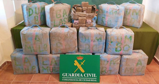 توقيف سيارة بمدريد تحمل نصف طن من الحشيش المهرب من شمال  المغرب