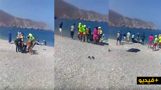 شاهدوا بالفيديو.. إنتشال جثة شخص غرق في مياه البحر بشاطئ بادس ضواحي الحسيمة 