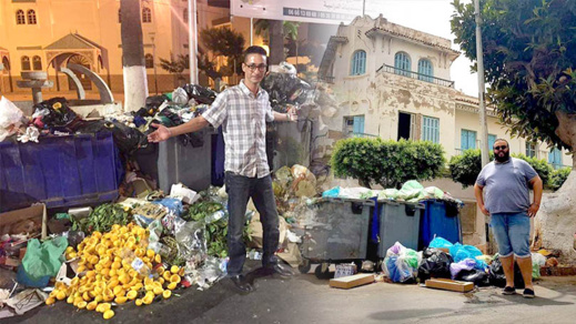 نشطاء يطلقون حملة لالتقاط الصور أمام أكوام الأزبال المتراكمة بالناظور 