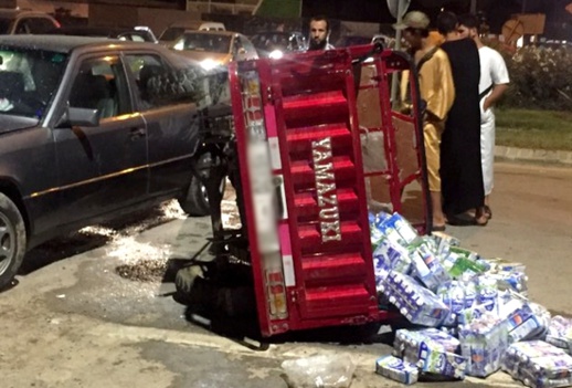 إصابة سائق دراجة "تريبورطور" في حادثة سير قرب مرجان الناظور إصابة سائق دراجة "تريبورطور" في حادثة سير قرب مرجان الناظور