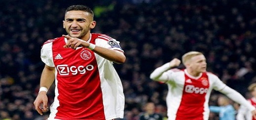 الدوليان الريفيان "زياش" و"الإدريسي" ضمن التشكيلة المثالية للدوري الهولندي الدوليان الريفيان "زياش" و"الإدريسي" ضمن التشكيلة المثالية للدوري الهولندي