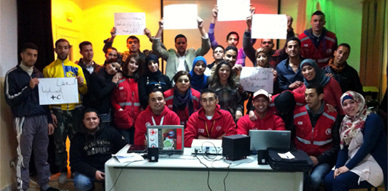 منظمة الهلال الأحمر المغربي بالناظور تنظم لقاءا مع شركائها في قافلة التحسيس بمخاطر الهجرة السرية منظمة الهلال الأحمر المغربي بالناظور تنظم لقاءا مع شركائها في قافلة التحسيس بمخاطر الهجرة السرية